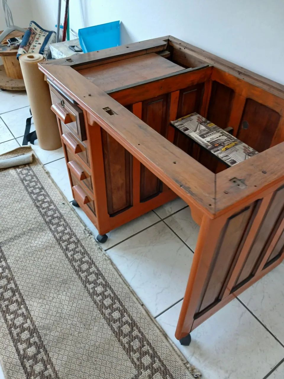 Mesa escritório antiga  - Foto 3