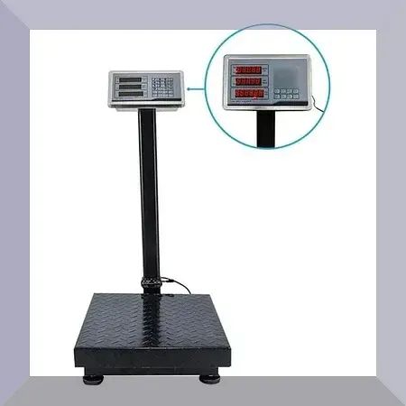 Balança de plataforma com mastro digital até 200kg 30x40cm Nova - Foto 2