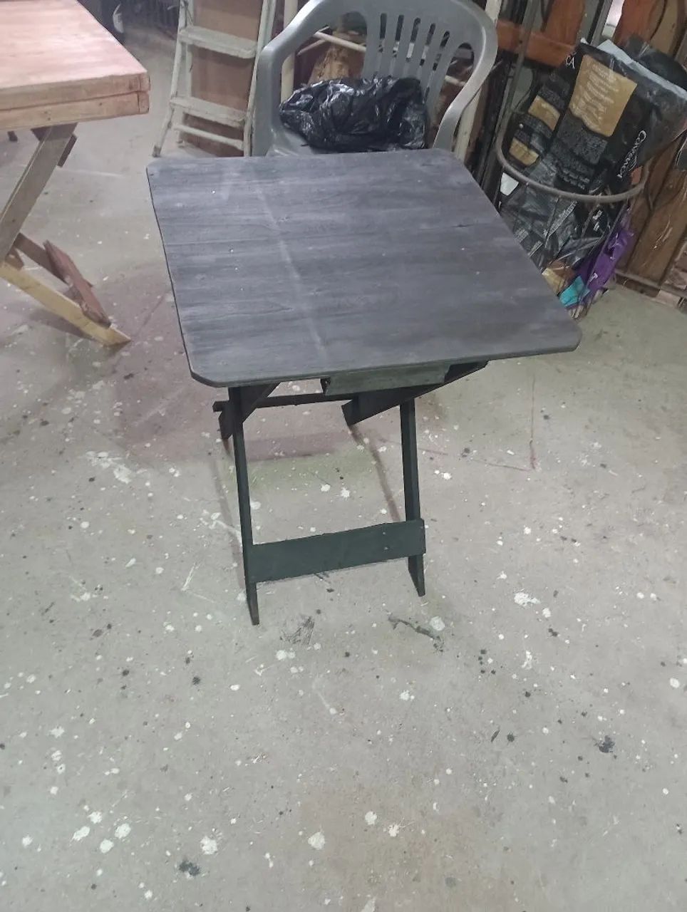 Mesa dobrável preta  - Foto 2