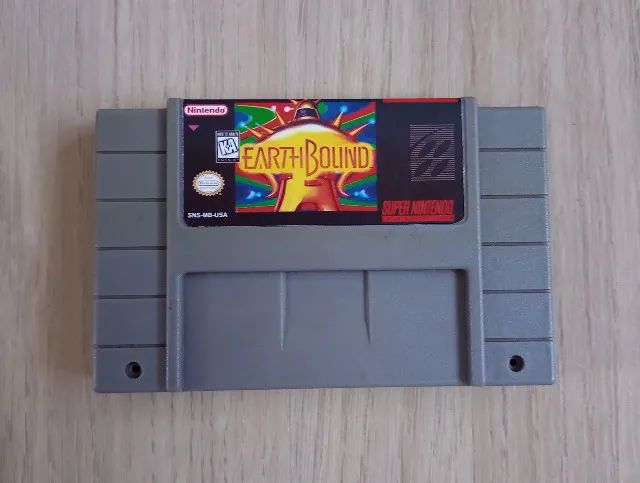 Earthbound repro em placa nova - salvando - Super Nintendo