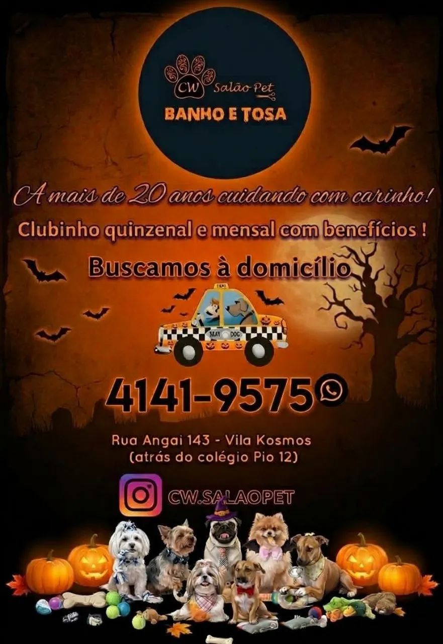 CW SALÃO PET - BANHO E TOSA