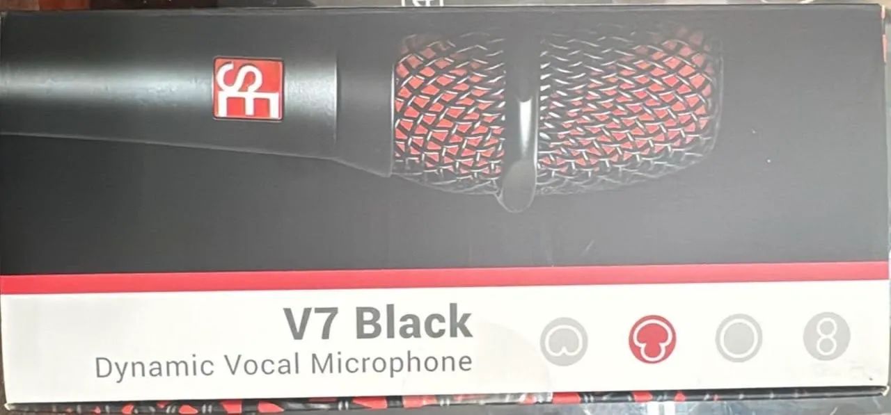 Microfone SE Electroncs V7 Black (NOVO)
