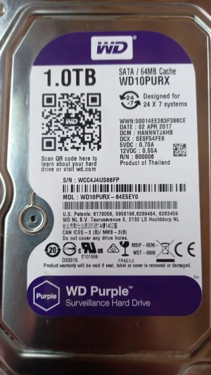 HD WD NOVISSIMO ORIGINAL PARA DVR INTELBRAS - Foto 3