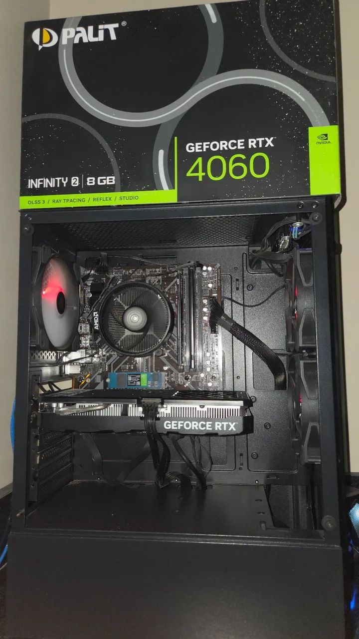 Pc Gamer rtx 4060 + ryzen 5 4600g - Foto 3