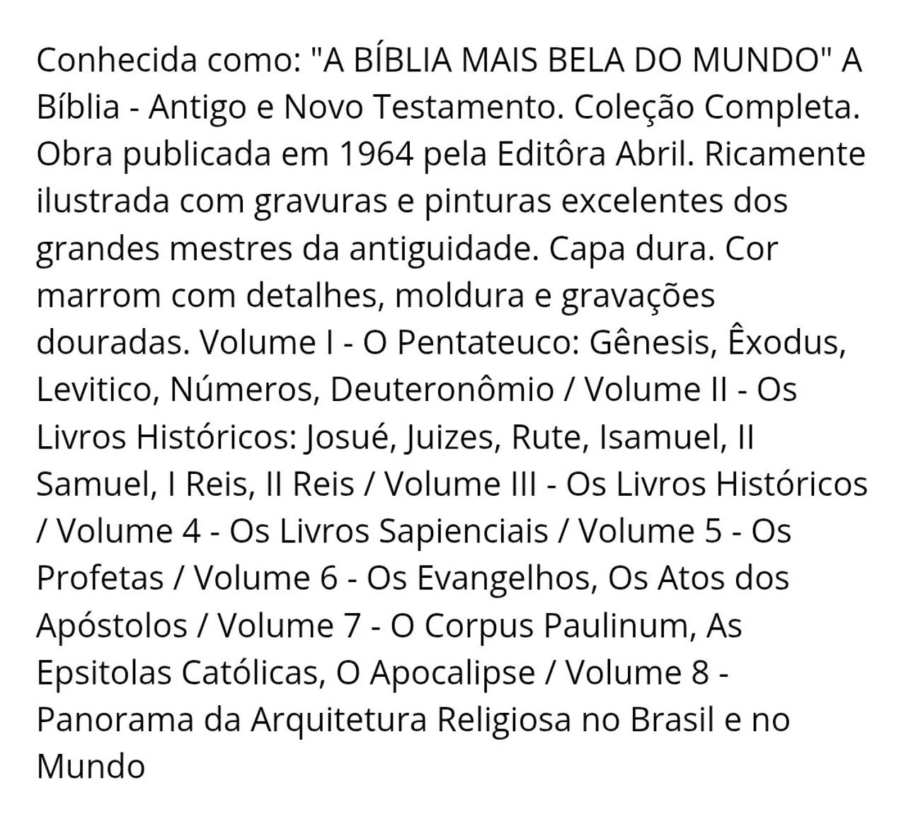 Coleção Bíblia sagrada 1964 abril.Toda ilustrada. - Foto 6