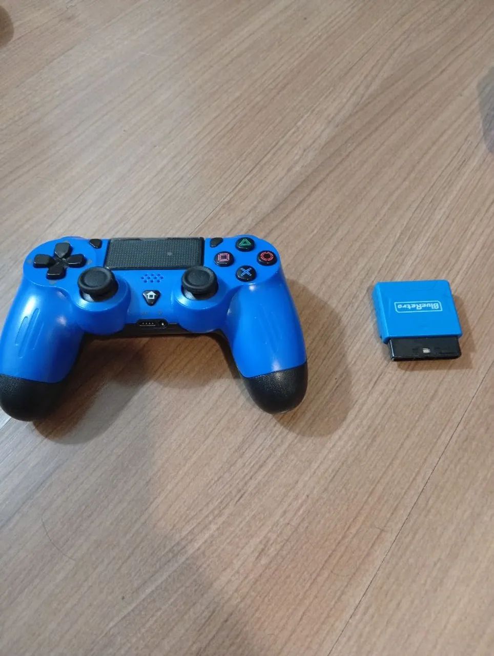 Adaptador wireless blueretro ps1 PS2 playstation + controle paralelo ps4