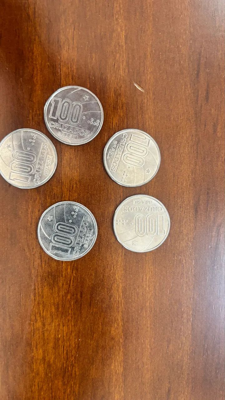 Moedas de 100 cruzados comemorativa axé