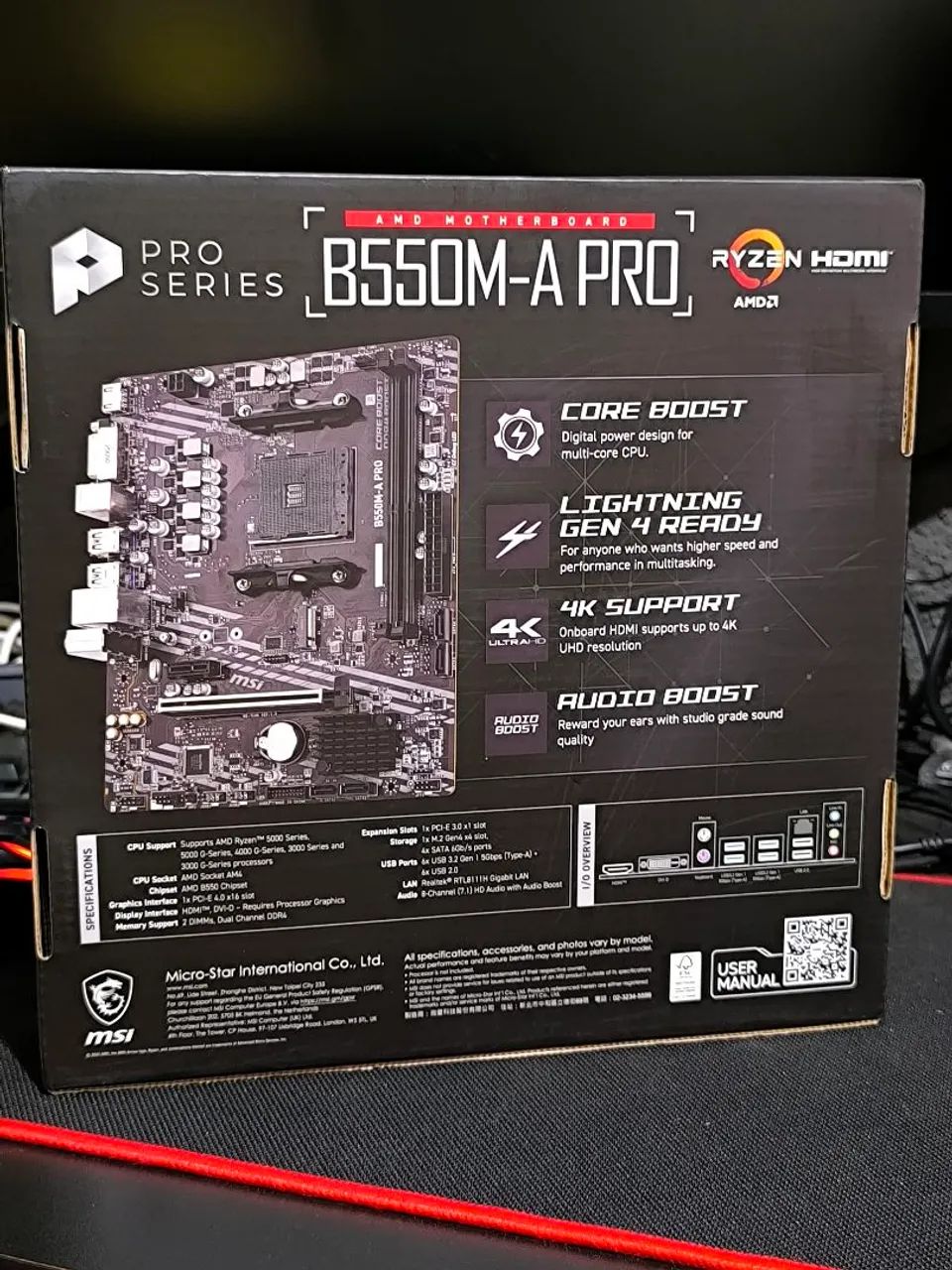 Placa mãe msi am4 b550m pro nova - Foto 2