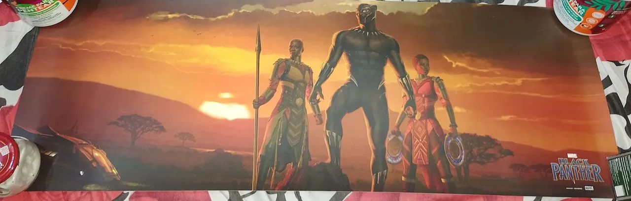 Pantera Negra - Poster Wakanda - Omelete Box 2018 - Foto 2