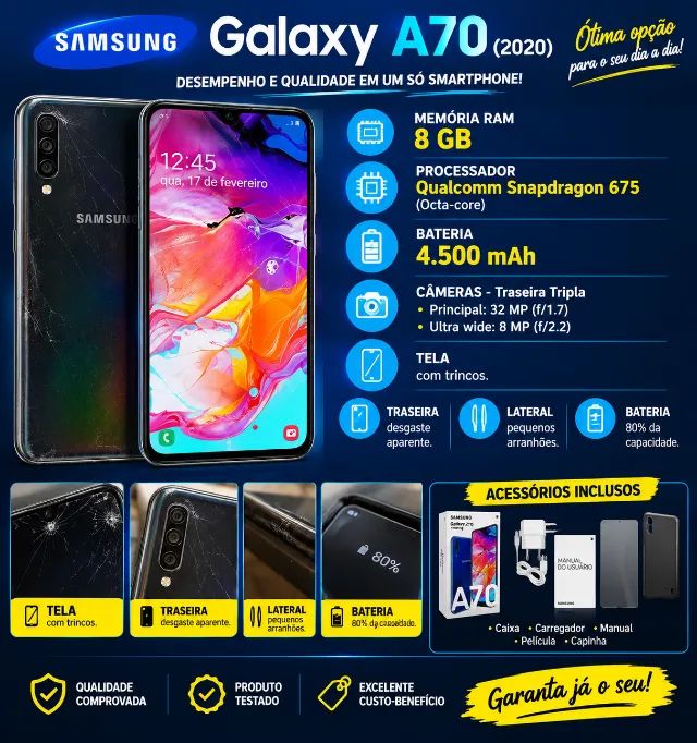 SMARTPHONE SAMSUNG GALAXY A70 (2020)