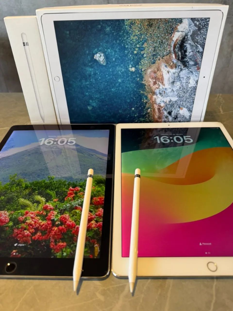 Kit com os 2 iPads Pro 12.9" (2ª Geração)