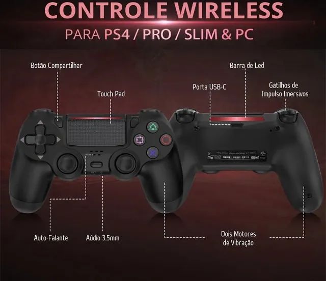 Controle Compatível com Playstation 4 - Foto 4