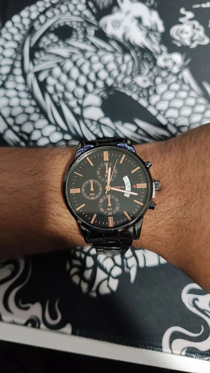 Relógio - Preto - Ótima Qualidade - Foto 3