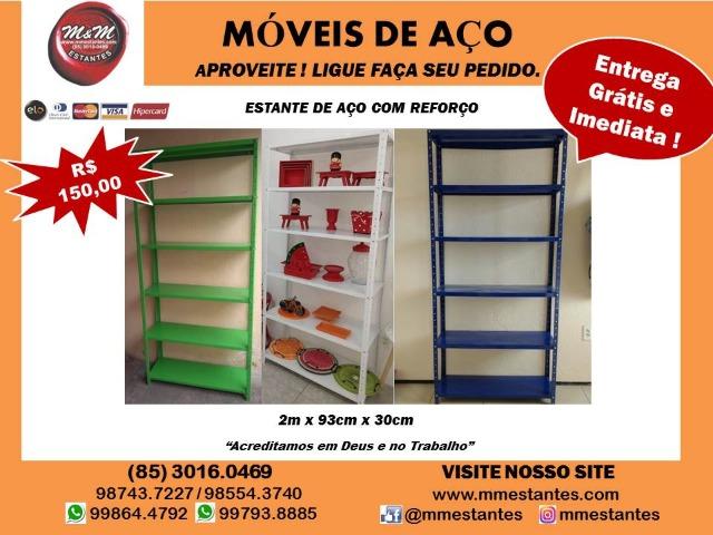 Promoção - Estante de Aço com Reforço