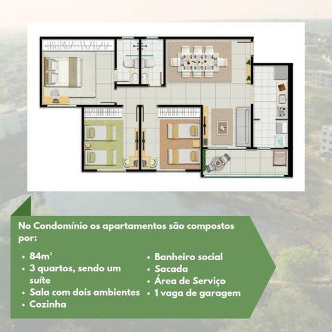 Residencial Lakeside - 84m² - Aceito carro - Foto 5