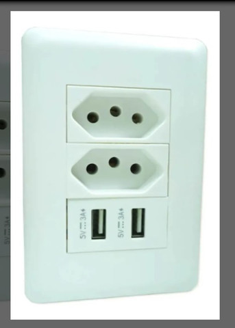 Tomada Fonte Usb De Parede Duo Universal Envio Imediato - Foto 4