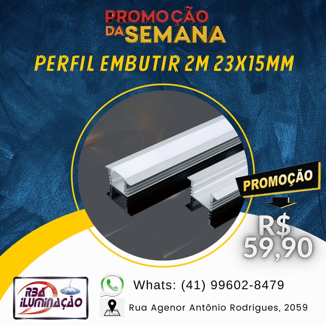 Fita e perfil Embutir LED  - Foto 4