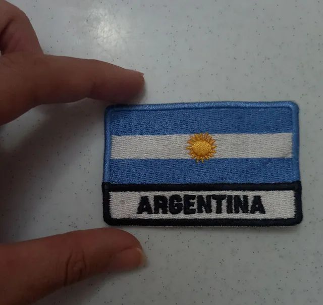 Brevê da Argentina Patch colorido Bandeira bordado Breve - Foto 2