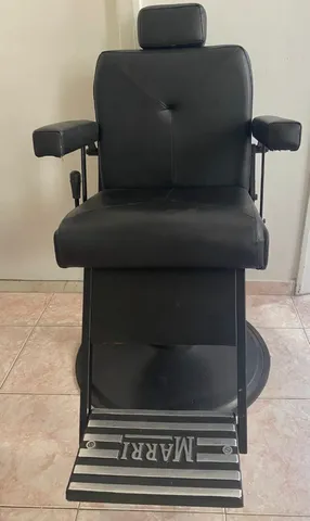 Cadeira De Barbeiro Linea Marri Braço Cromado