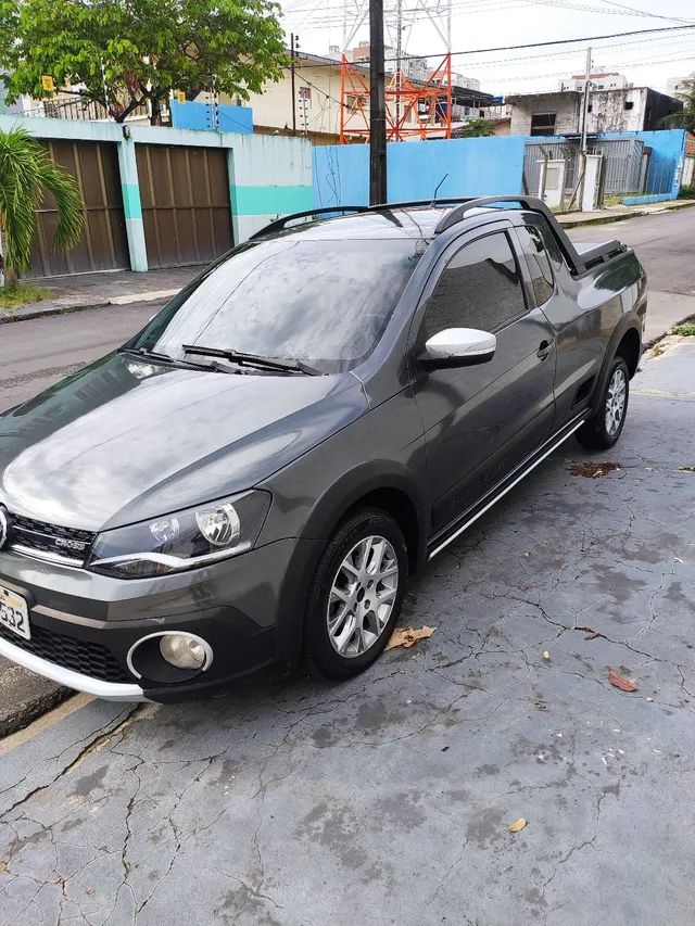 Leilão Online - VW; SAVEIRO 1.6 CE CROSS; 2012/2013; BRANCA; ALCO./GA