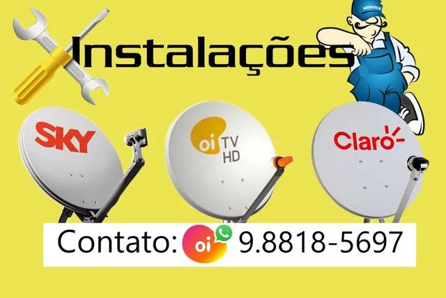 TEC. EM INSTALAÇÃO DE ANTENAS SKY,CLARO,OITV ETC