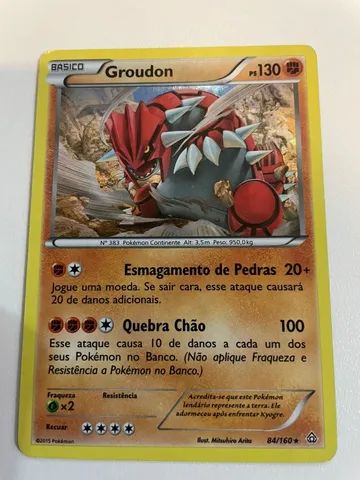 Kit Carta Pokémon Lendários Groudon Rayquaza Kyogre