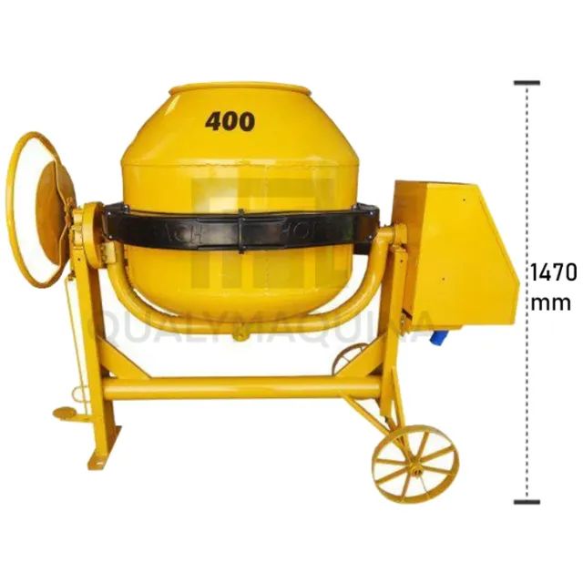 Betoneira Elétrica Horbach 400l Com Motor 2cv 4 Polos Monofásica 27rpm - Foto 2