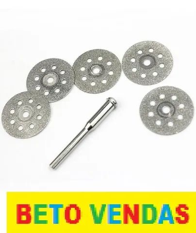 Kit 5 Discos De Corte Diamantados Para Micro Retifica