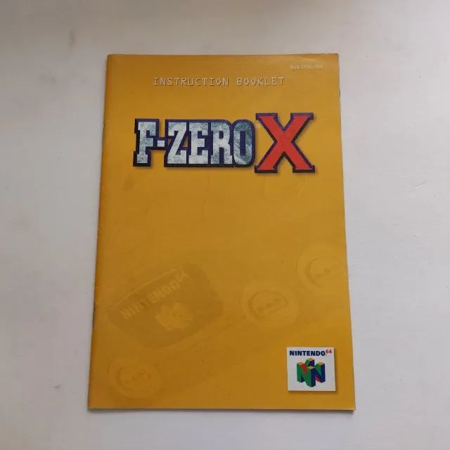 Manual F zero X Nintendo 64 original