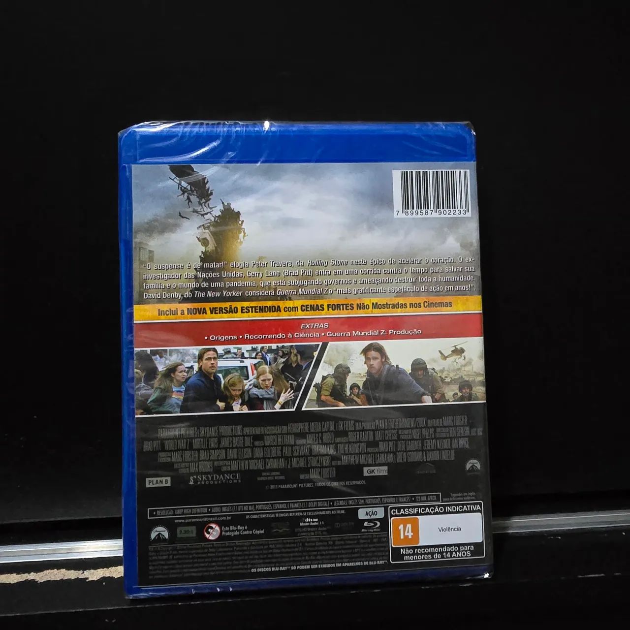 Guerra Mundial Z - Blu-ray Versão Estendida - Brad Pitt - Foto 2