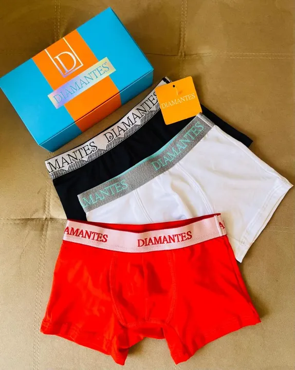 Kit 3 Cuecas Box Diamantes infantil tmh M