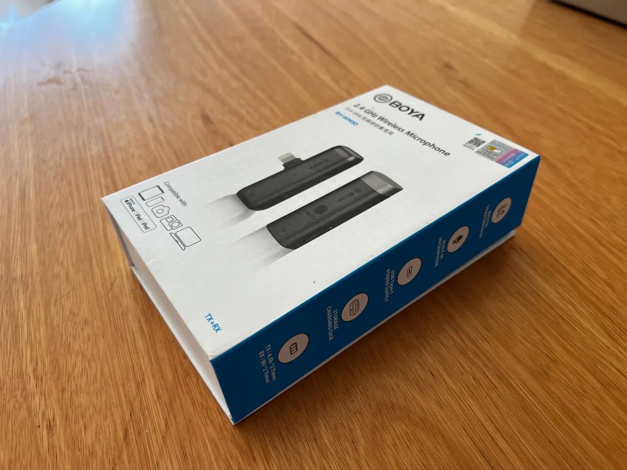 Microfone de lapela sem fios BOYA BY-WM3D - Combo Câmera e Smartphone - Foto 3