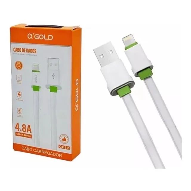 Cabo de Dados e Carregador Turbo iPhone e Android 1m e 2m USB Tipo-C Lightning - Foto 4