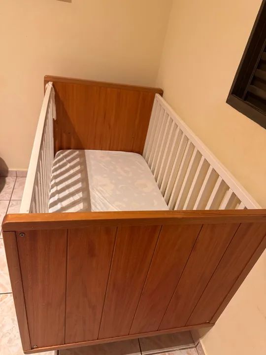 Berço Madeira Maciça + colchão  - Foto 2
