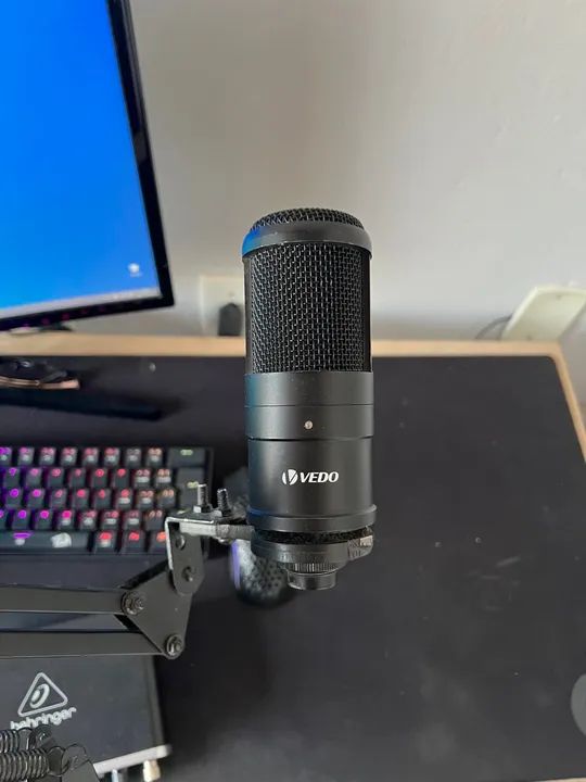 Microfone Condensador Vedo para Stream e Gravação - Foto 2