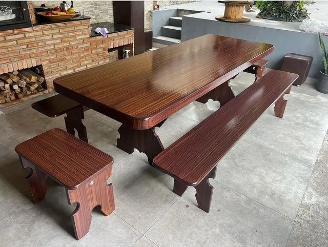 Mesa pedra de ardósia pintada  - Foto 4