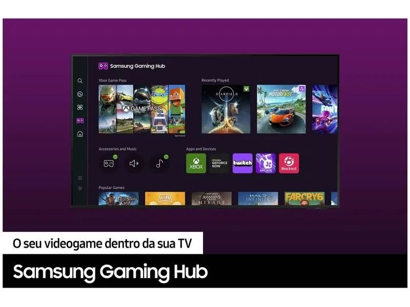 TV Samsung 50 polegadas 4K Smart - Tudo Alexandre entegrada em 1 - Foto 3