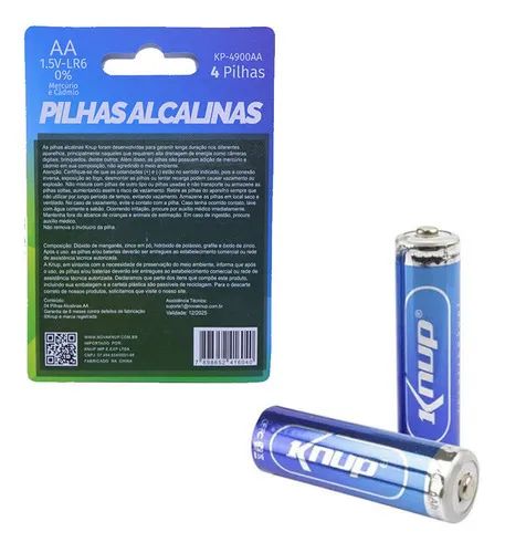 Pilha Alcalina Knup 1.5v -lr06 Kp4900aa 2un