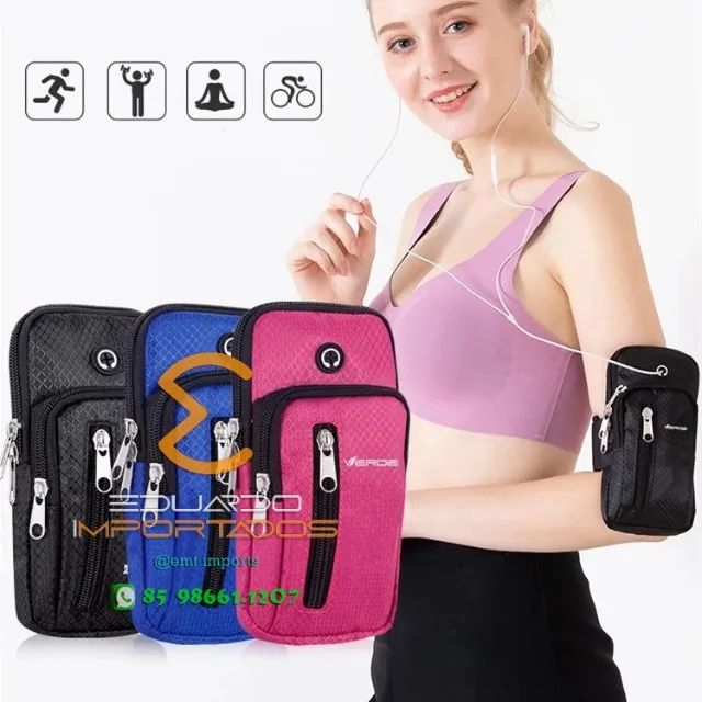 Pochete Fitness De Braço Para Celular 6.5 A 7.2 polegadas