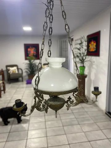 Lustre antigo material em Bronze 