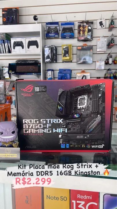 Kit Placa mãe + Memória DDR6 16GB 