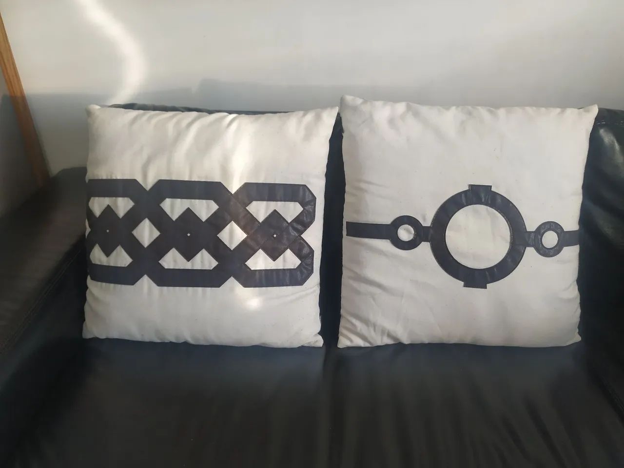 Kit com 2 Almofadas Decoração Para Sala 50x50 Linho Cru Luxo - Foto 4