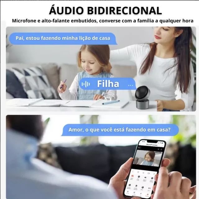 Câmera Inteligente Wifi 360 Pro Alexa Google Protocolo Onvif - Foto 2