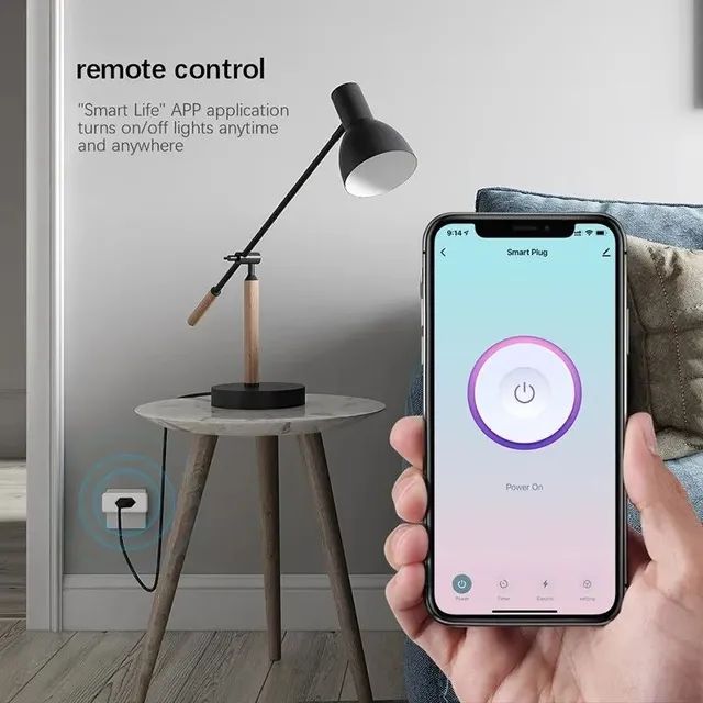 Plugue de tomada Wi-fi Tuya, Compatível com Alexa, Controle a distância  - Foto 4