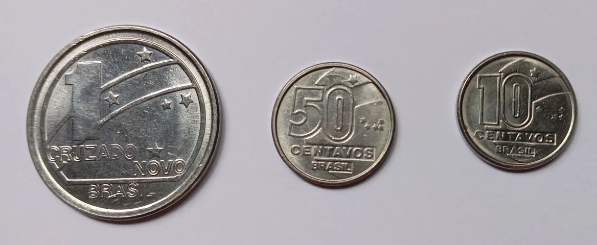 Moedas do Brasil - Cruzado Novo | 1989 e 1990 - Foto 2