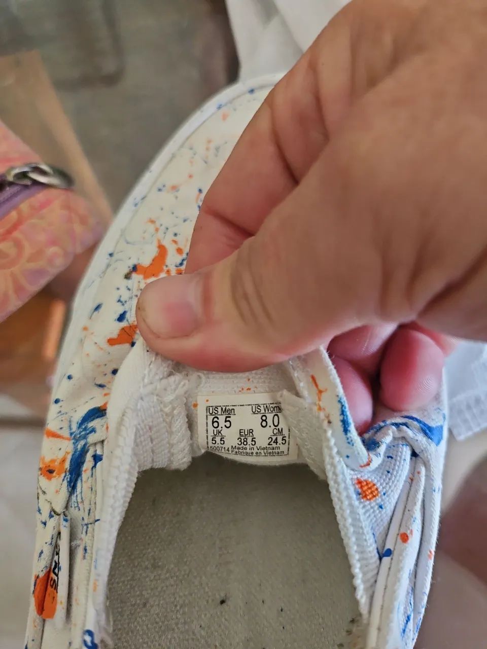 Tênis Vans Sem Cadarço Tamanho 36/37 Customizado  - Foto 2