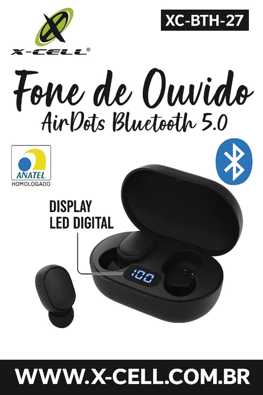 Fone de Ouvido Bluetooth XC-BTH-27 X-Cell