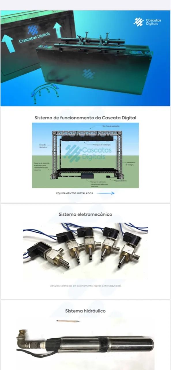 Parede Interativa Digital - Efeito Cascata de água  - Foto 6