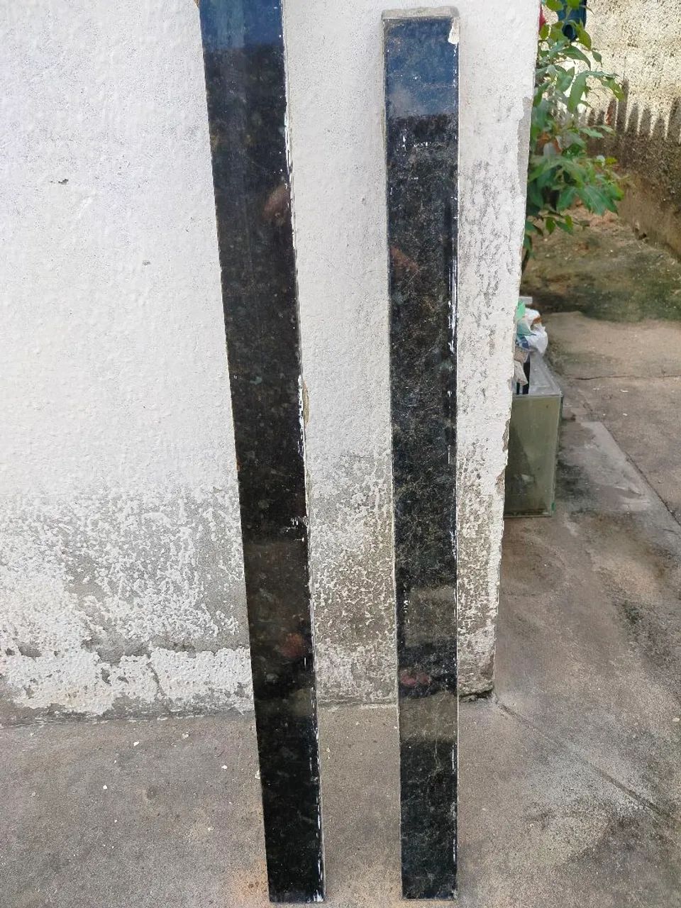 4 Peças de Granito Preto ( mármore)