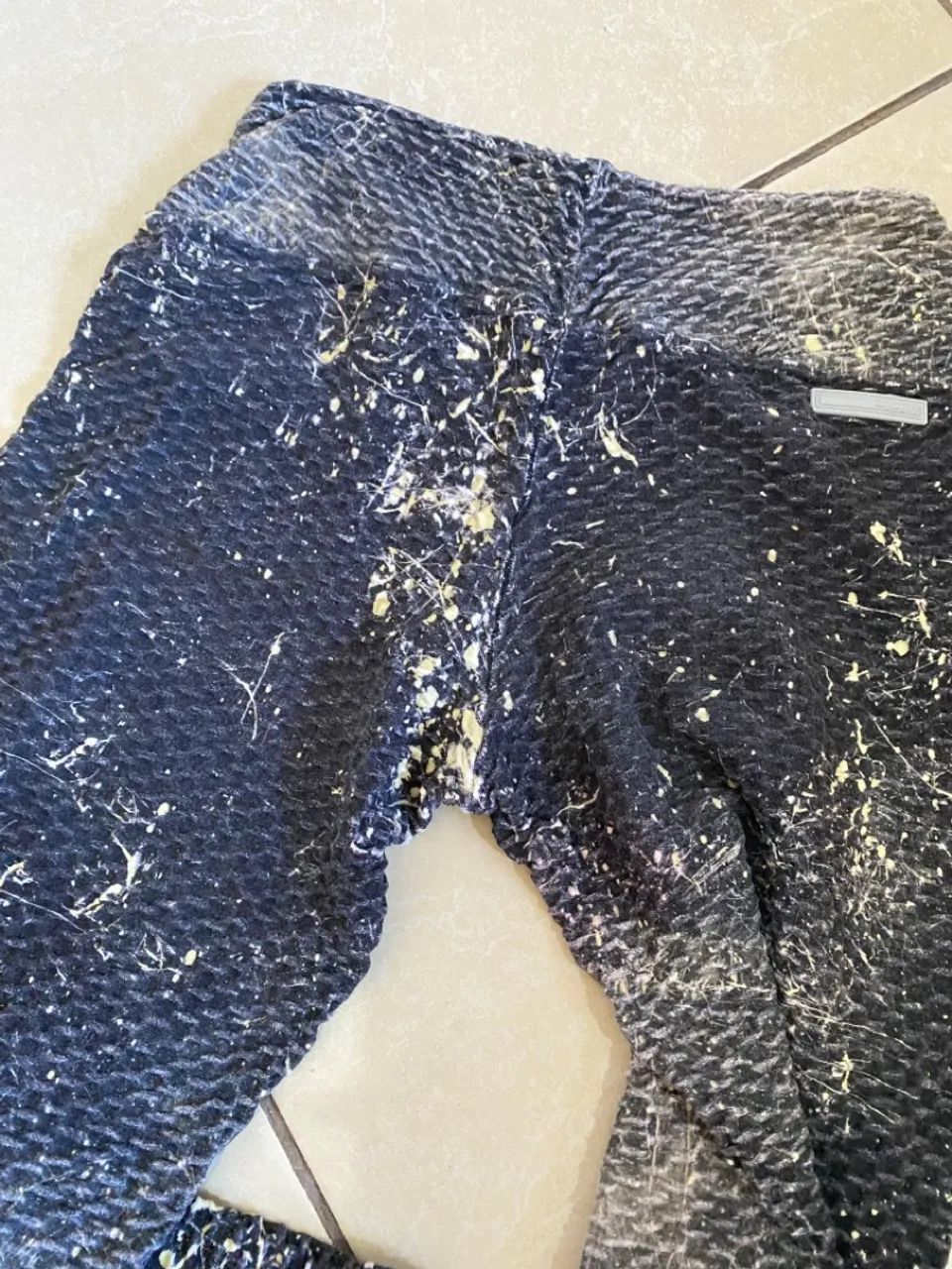 Legging Texturizada Azul com Detalhes - Foto 5